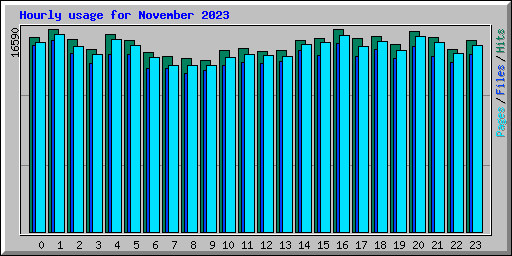 Hourly usage for November 2023